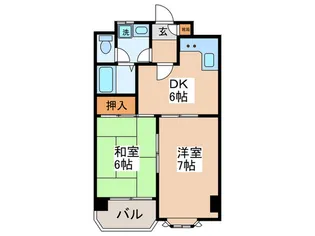 エスプワ-ルたなか【3階】の間取り