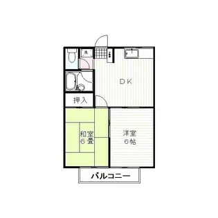 エステートピア安久【2階】の間取り