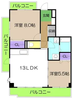 プレステージ【5階】の間取り
