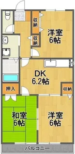 アルカディア水元【2階】の間取り