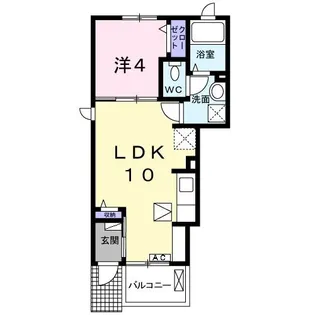 エレガント・パレスIII【1階】の間取り