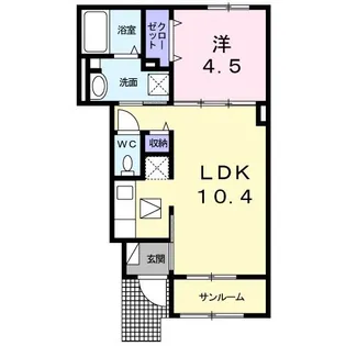 ファミュ【1階】の間取り