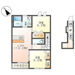 ウェルソア(Well Soar)湘南【2階】の間取り