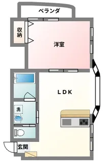 ルミエール泉崎【3階】の間取り
