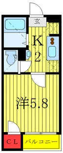 グランクオール北赤羽【2階】の間取り
