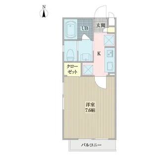 リバレイン【2階】の間取り