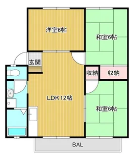 サンライフダックC【2階】の間取り