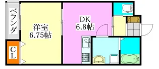 イーストパレスY-3【2階】の間取り