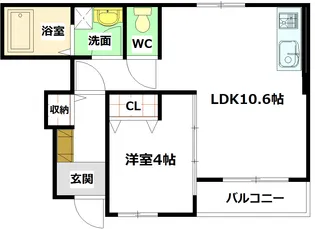 アヴァンティF【1階】の間取り