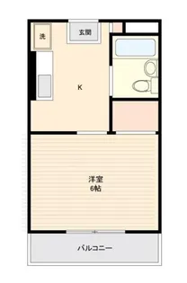 コーポカネイ第二【2階】の間取り