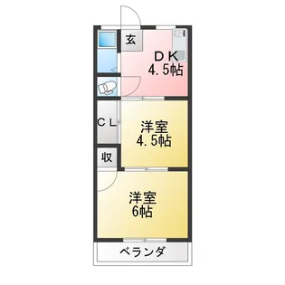 今川マンション【1階】の間取り