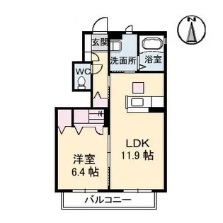 セントポーリア C棟【1階】の間取り