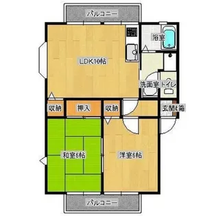 パストラル桃山【2階】の間取り
