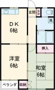 カーサ上豊岡【2階】の間取り