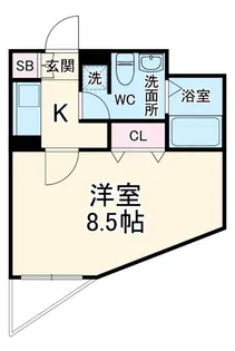 ラフィネ【1階】の間取り