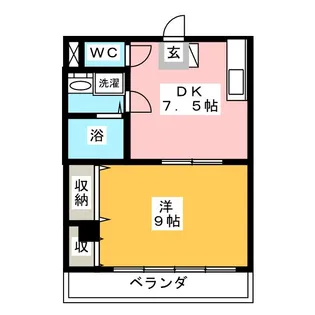 中山ハイツ【3階】の間取り