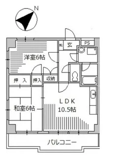 グランドール相模【3階】の間取り