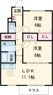 パルカーサ【1階】の間取り