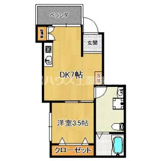 セントラルTAMADE88【1階】の間取り