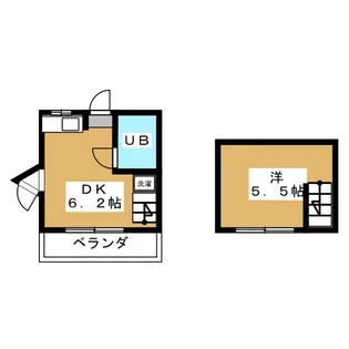 メゾン五月【2階】の間取り