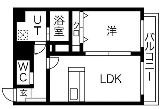 エムティースクエア吉塚駅前【6階】の間取り