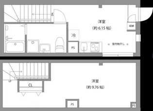 Monsoleil水天宮【1階】の間取り