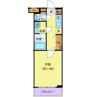クレヴィスタ武蔵小杉【1階】の間取り
