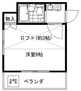 レオパレス南太田第一【1階】の間取り