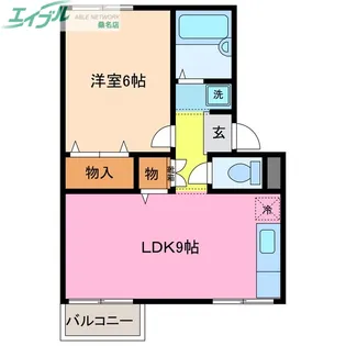 エスポワールあさひ【1階】の間取り