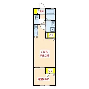 ファビュラス【1階】の間取り