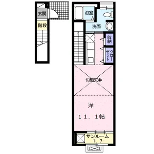 コンパートメント アゴラ【2階】の間取り