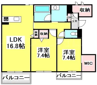 シャーメゾン ウィズ タカ I【2階】の間取り