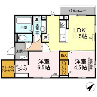 カーサ ヒサカ【2階】の間取り