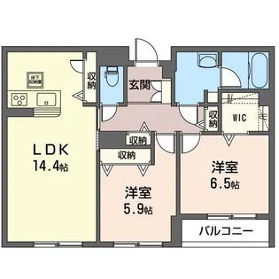 stella扇大橋(ステラオウギオオハシ)【1階】の間取り