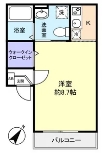 ウィズペット八千代台【2階】の間取り