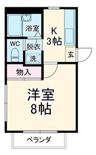 ハイツスギハラ【2階】の間取り
