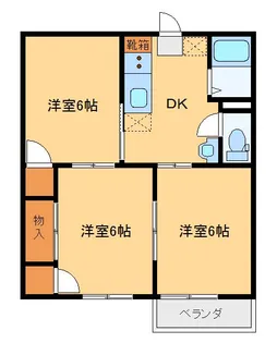 パールハイツA【2階】の間取り