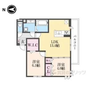 D-RESIDENCE東寺【2階】の間取り