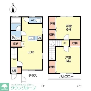 グランディールA棟【1階】の間取り
