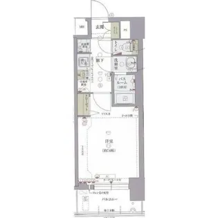 プランドール江戸堀レジデンス203【2階】の間取り