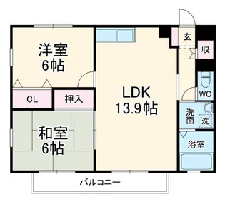 スターターマンション緑町【3階】の間取り
