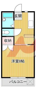 コーポさつき【1階】の間取り