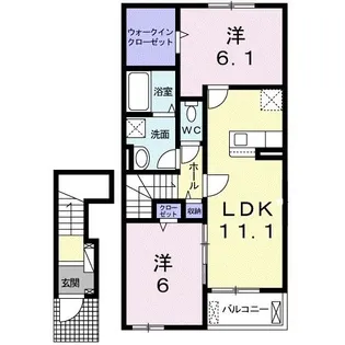 エム・スマイル【2階】の間取り