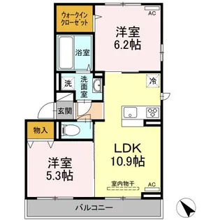 グラン フェリオ【2階】の間取り