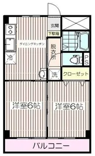 高島平ハイランドコーポ【4階】の間取り