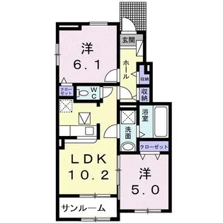 グランド エスポワール I【1階】の間取り