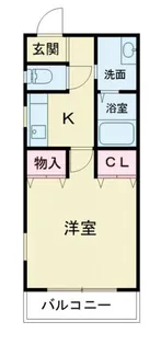 レジデンスTM久下【1階】の間取り