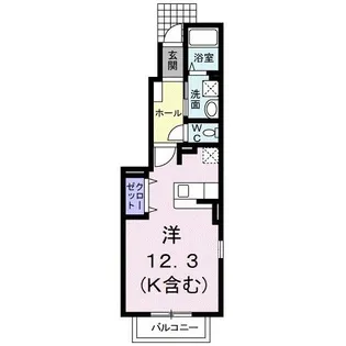 メゾン・サンパティーク【1階】の間取り