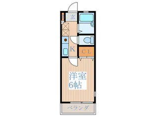 ノ-ブル新町【1階】の間取り
