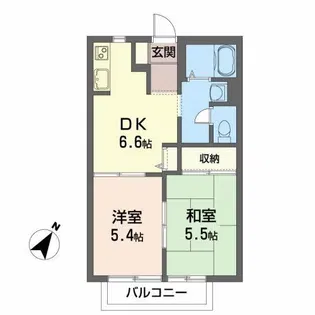 ベルハイムI【1階】の間取り